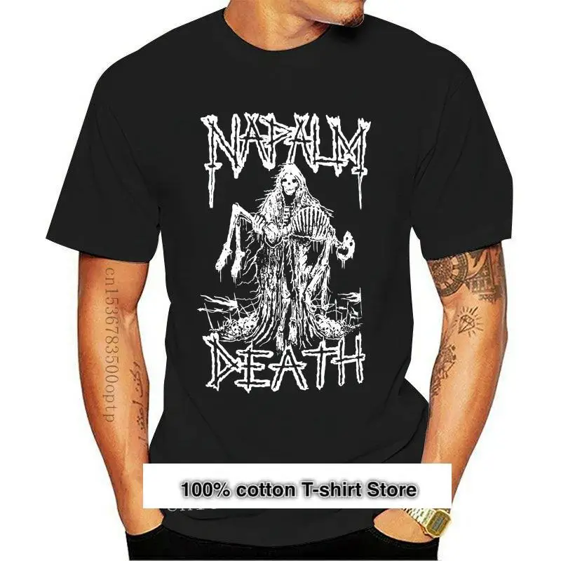 NAPALM-Camiseta de banda de la muerte, camiseta de esqueleto de Metal, S-2XL, 2024