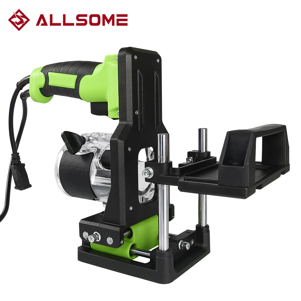 

Allsome Mortise Jig Woodworking Slotting Locator Compact Router Attachment Router Edge Guide Trimming Machine