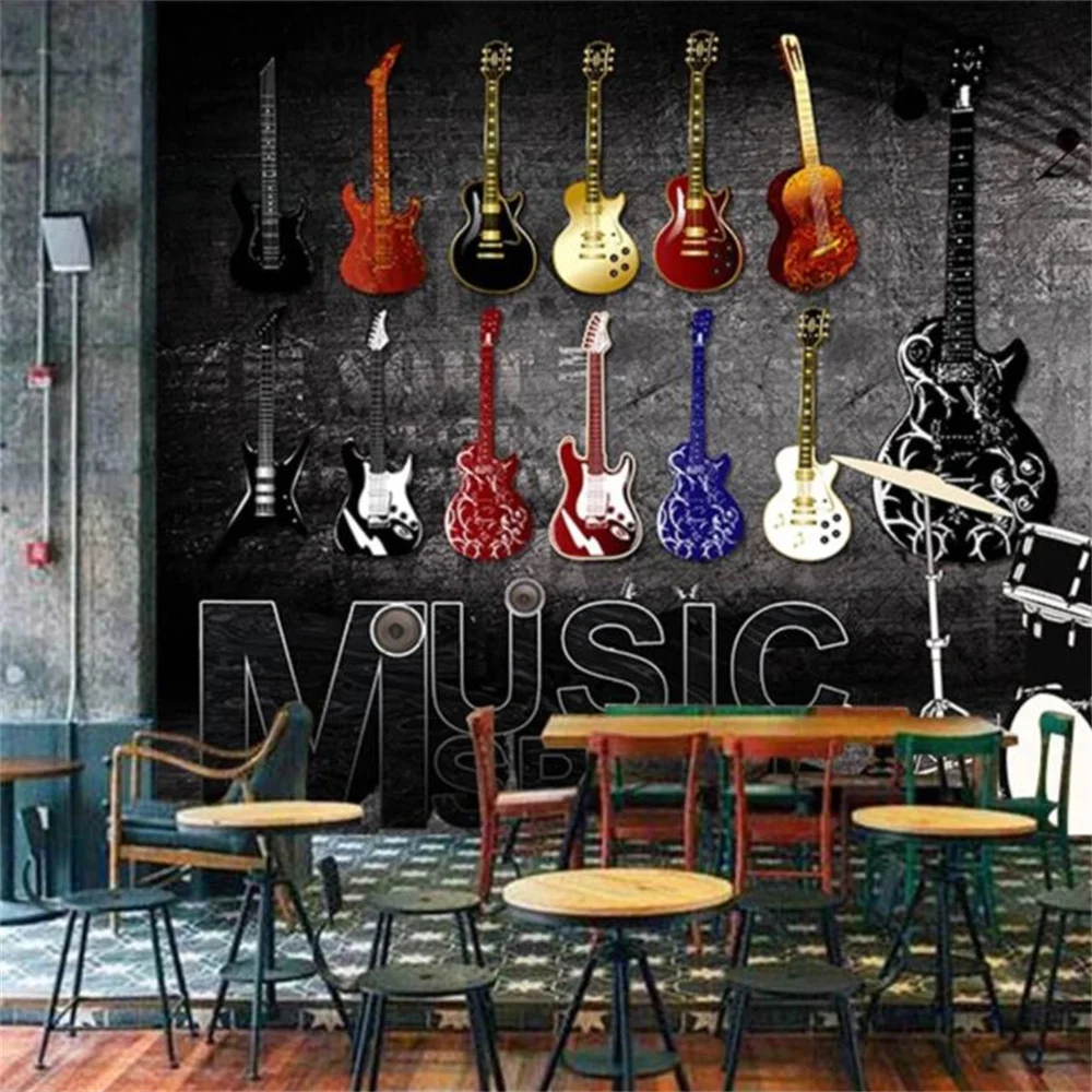 beibehang Custom photo wallpaper mural dynamic music symbol bar KTV box background wall papers home decor papel de parede