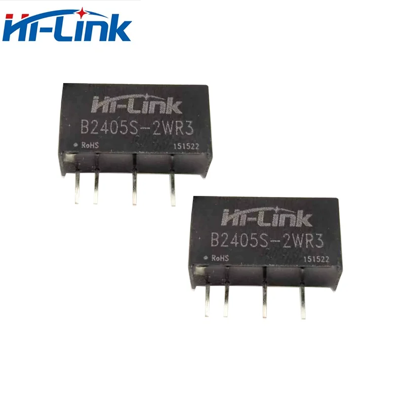 20pcs Hi-Link smart electronics 2W Constant Voltage Input 24V to 5V single output Isolated B2405S-2WR3 DC DC Power Module