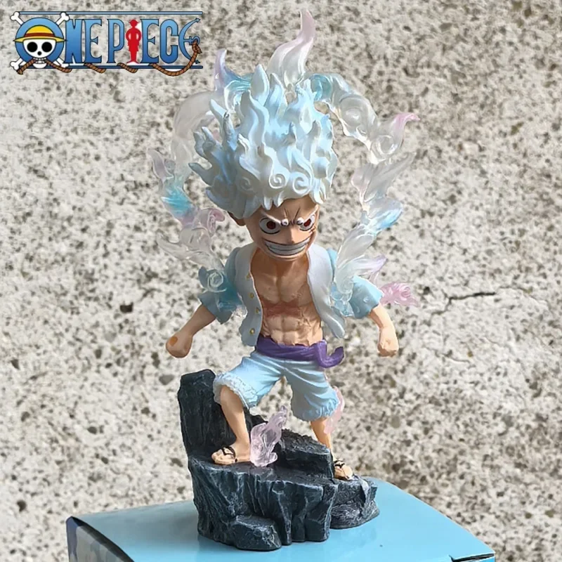 Een Stuk Luffy Anime Figuur Nika Luffy Actie Beeldje 10 cm PVC Standbeeld Model Desktop Decoratie Collectie Kinderen Kerstcadeau
