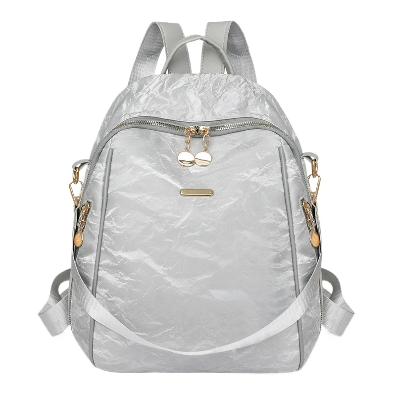 

Women's PU Backpack 2025 New Minimalist Casual Rucksack Lightweight Travel Daypack for Outdoor Commuting