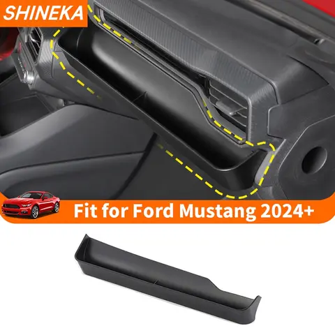 SHINEKA 자동차 센터 콘솔 부조종사 보관함 주최자 Ford Mustang 2024 2025 Up Stowing Tidying 인테리어 액세서리