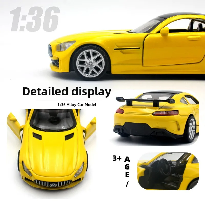 1:36 jouet pour enfants Ben GT Chi simulation alliage voiture de sport retirer jouet pour enfants voiture poupée machine