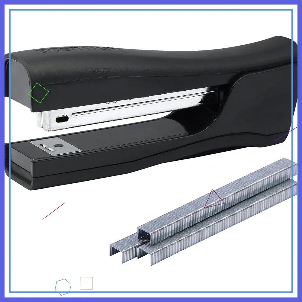 

Экологичный степлер 4-в-1 с точилкой для карандашей, устройство для удаления скоб и хранения, черный