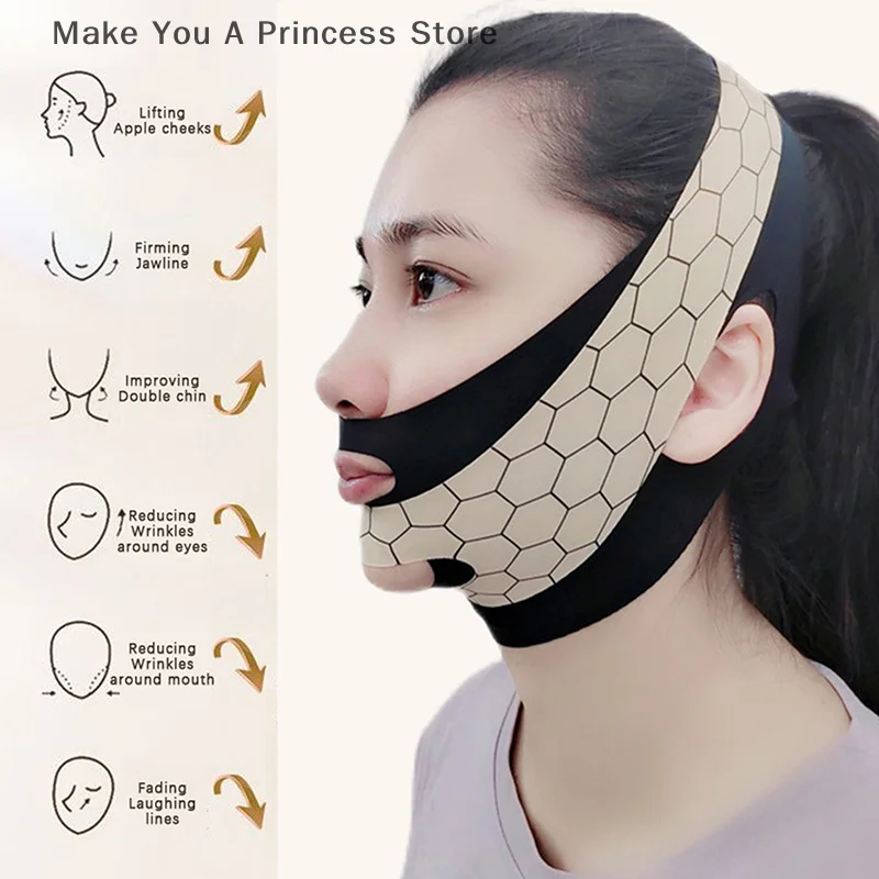 الذقن الخد التخسيس ضمادة الخامس شكل الخامس خط رفع قناع الوجه رفع المضادة للتجاعيد حزام الفرقة قناع النوم الصحة الجمال