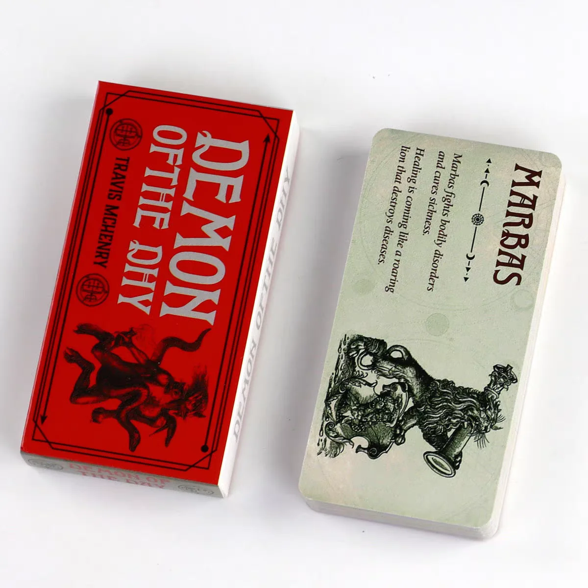 Demon of the Day Oracle Cards 40 PCS Goetic Demons Vintage Divination Fortune Telling Dark Gothic Tarot Deck Gift