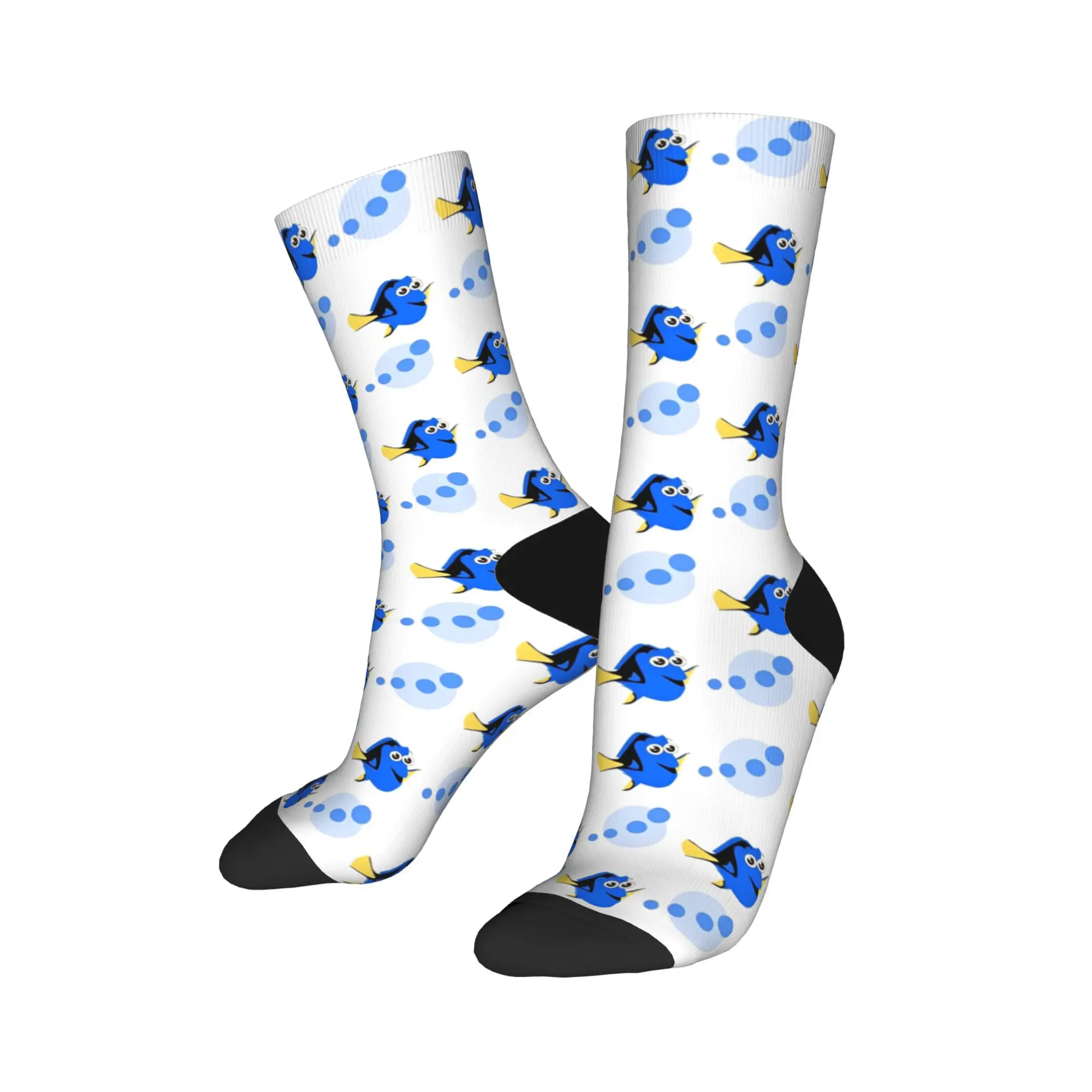 

Casual Cute Finding Nemo Basketball Socks Polyester Crew Socks for Women Men Breathable