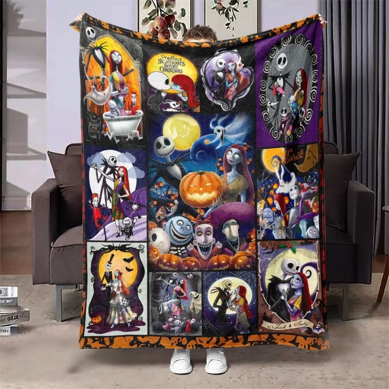Disney Cartoon The Nightmare Before Christmas Jack Flanellen Deken Airconditioning Deken Halloween Cadeau