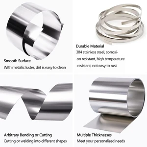 Paslanmaz çelik şeritler, paslanmaz çelik sac, ince levha, sac ve korozyona karşı direnç ve 0.01 mm-0.1 mm, SS304 8 en çok satılan paslanmaz çelik sac-no. 2