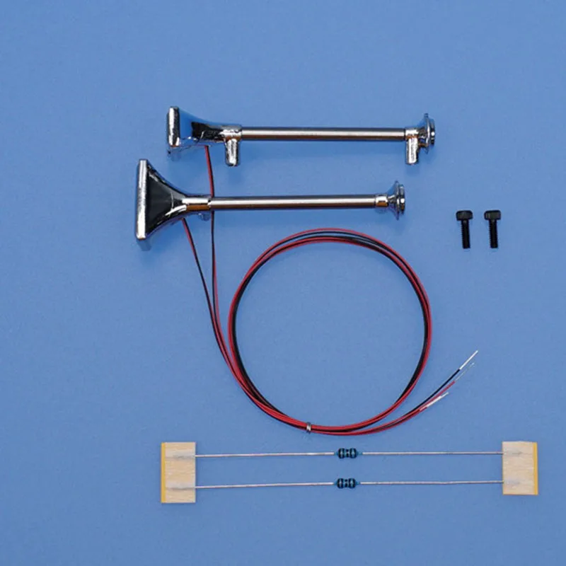 1:14th Scale LED Simulation Glowing Whistle Trumpet for Tamiya RC Truck SCANIA 770S 6x4 56368 56371 56379