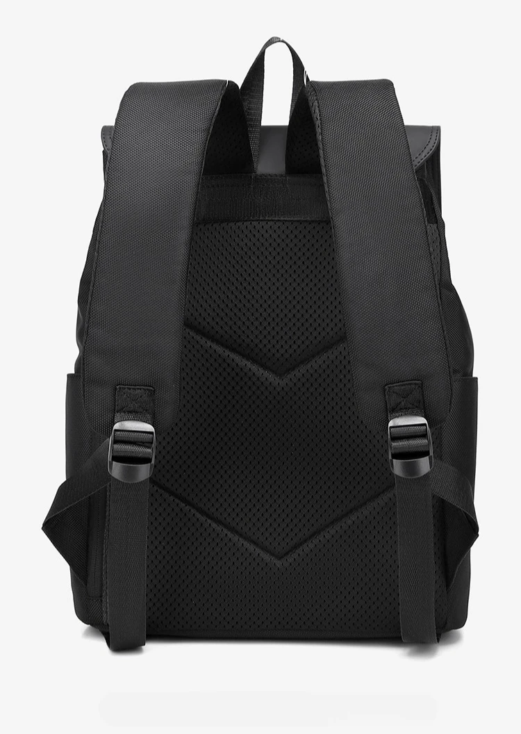 Casual Flap Backpack Water Repellent Notebook Daypack Multiple Storage Pockets for Commuting School Work Outdoor Activities