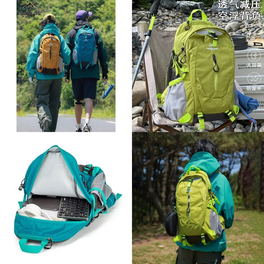 

【New style】Mountaineering bag Large capacity 30L travel bag backpack women's outdoor sports hiking light travel backpack men's