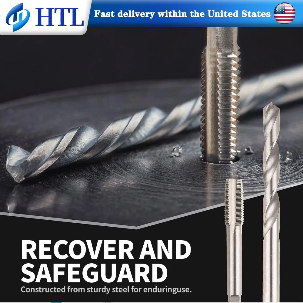 131‑Piece Metric Thread Repair Kit Tap Drill Bit Thread Insert Sleeve Tapping Tool Broken Screw Remover Multi‑Function Metal Repair Hand Tool