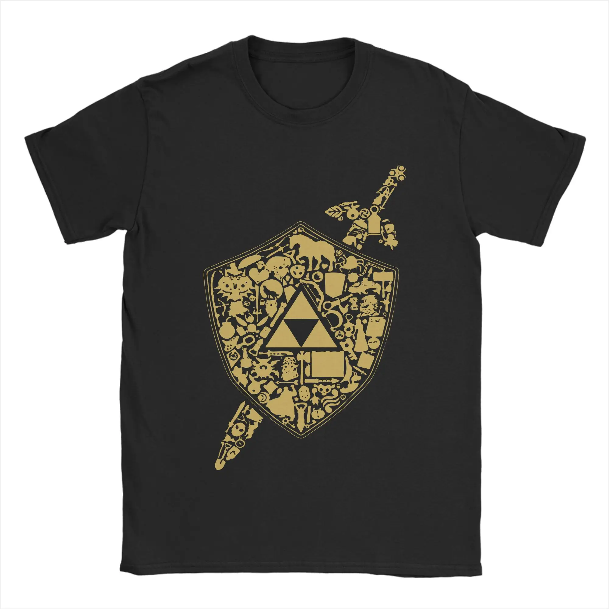 Retro The Legend Of Zelda 2 T Shirt Men Round Neck Short Sleeve Tops  Cotton Summer Clothing