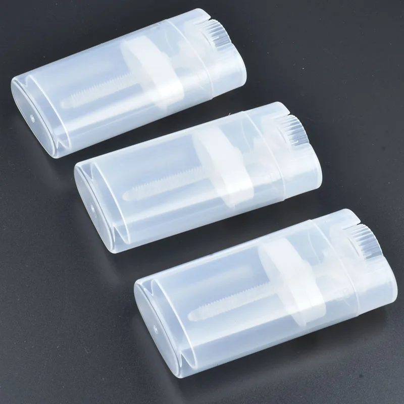 10/20/50/100 pièces/lot 15g ovale rond vide rouge à lèvres baume Tube conteneurs déodorant boîte bouteille vide conteneur cosmétique
