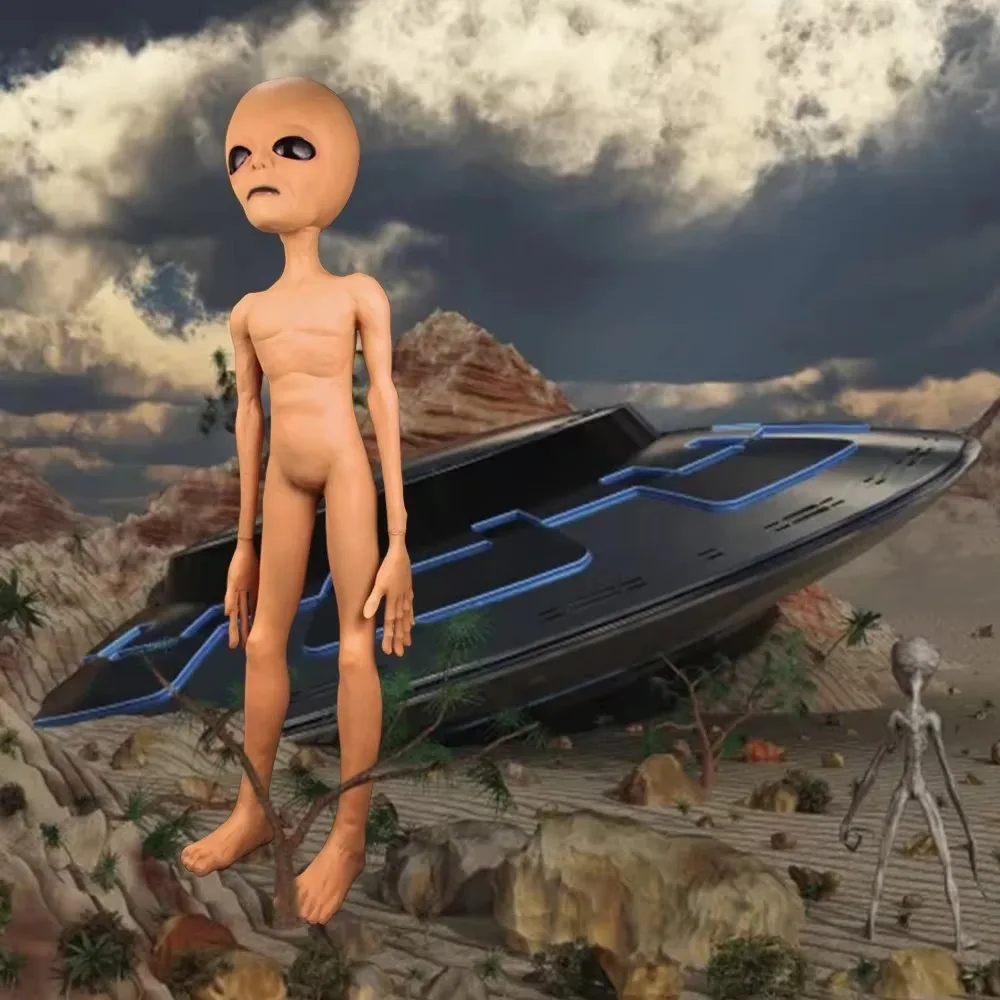 Aliens Original Props Foam Filled UFO Roswell Martian Big Size Large Mayo Sculpture Area 51 Figures Decor Statue Gifts