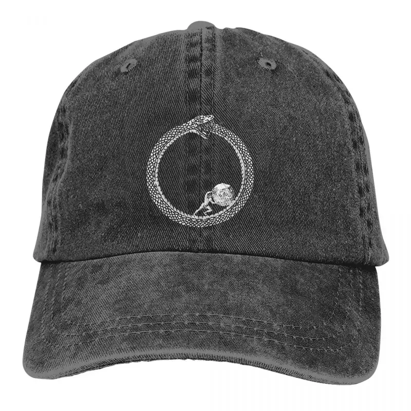 

Y2K Sisyphus In An Ouroboros Snake Unisex Philosophy Existentialists Baseball Cap Men Hats Women Visor Protection Snapback Meme