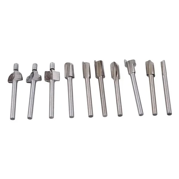 10Pcs silver and gold mini milling cutter set