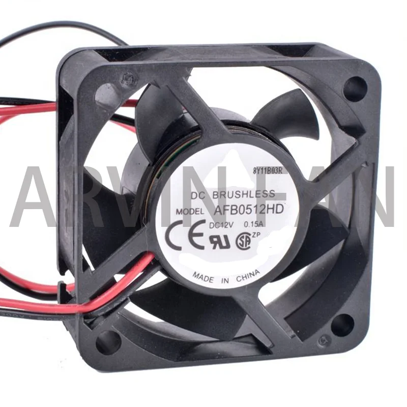 Original AFB0512HD -F00 12V 0.15A 5020 Dual Ball Bearing Cooling Fan 50 * 50 * 20mm 3-pin