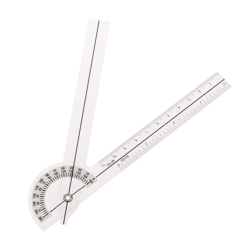 [SU]Cheap Wholesale PVC Finger Goniometer Plastic Protractor 180 Degree Angle Ruler Finger Ruler[SU]