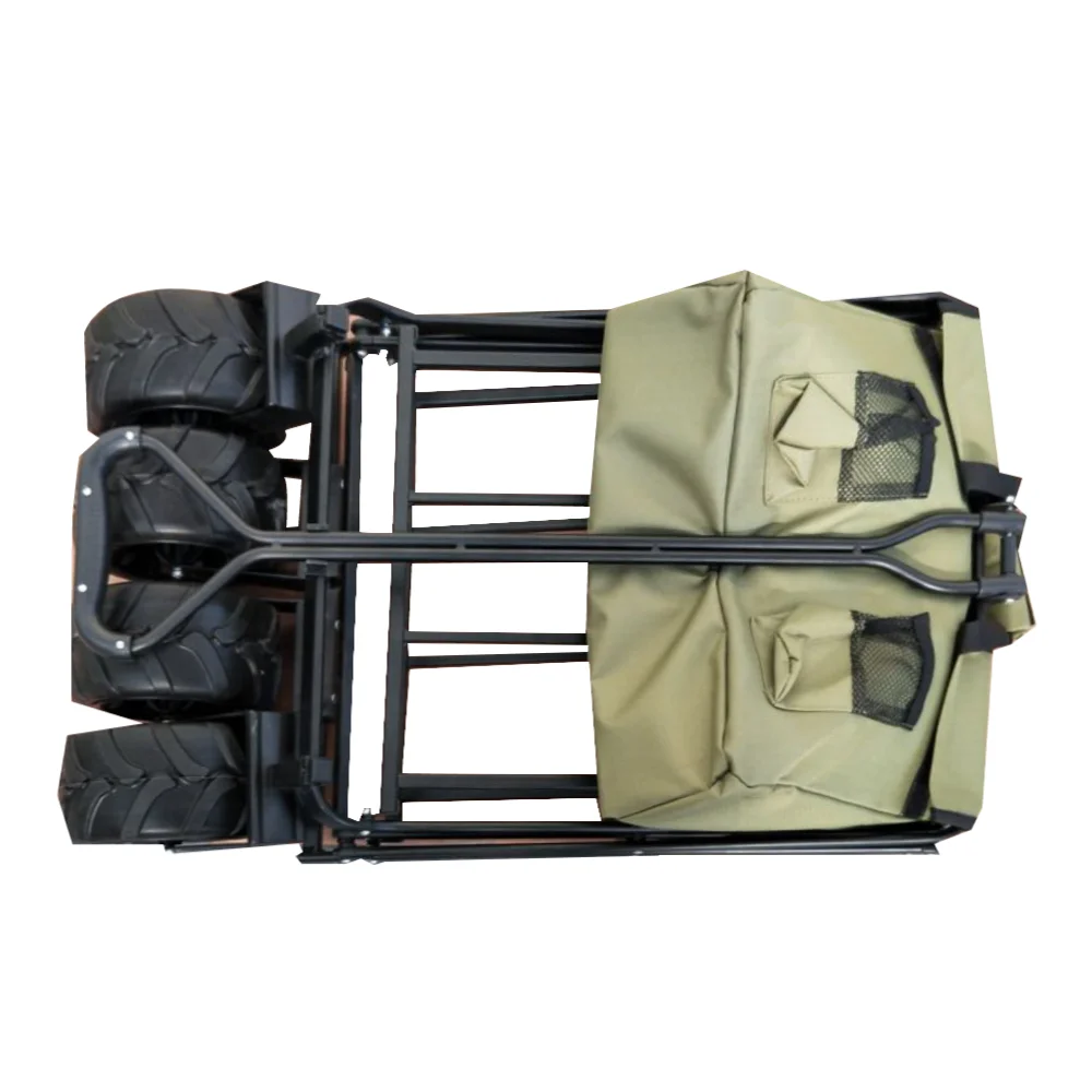 

Folding Chair Trolley Mobile Folded Trolley Storage Crate Outdoor Folding Camping Trolley