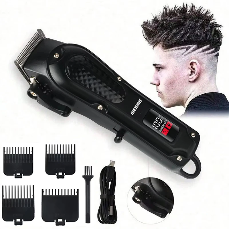 ماكينة كلاسيكية T9 ماكينة قص الشعر الكهربائية الاحترافية ماكينة قص اللحية القابلة لإعادة الشحن للرجال ماكينة تشذيب الشعر هدية لصديقك #1