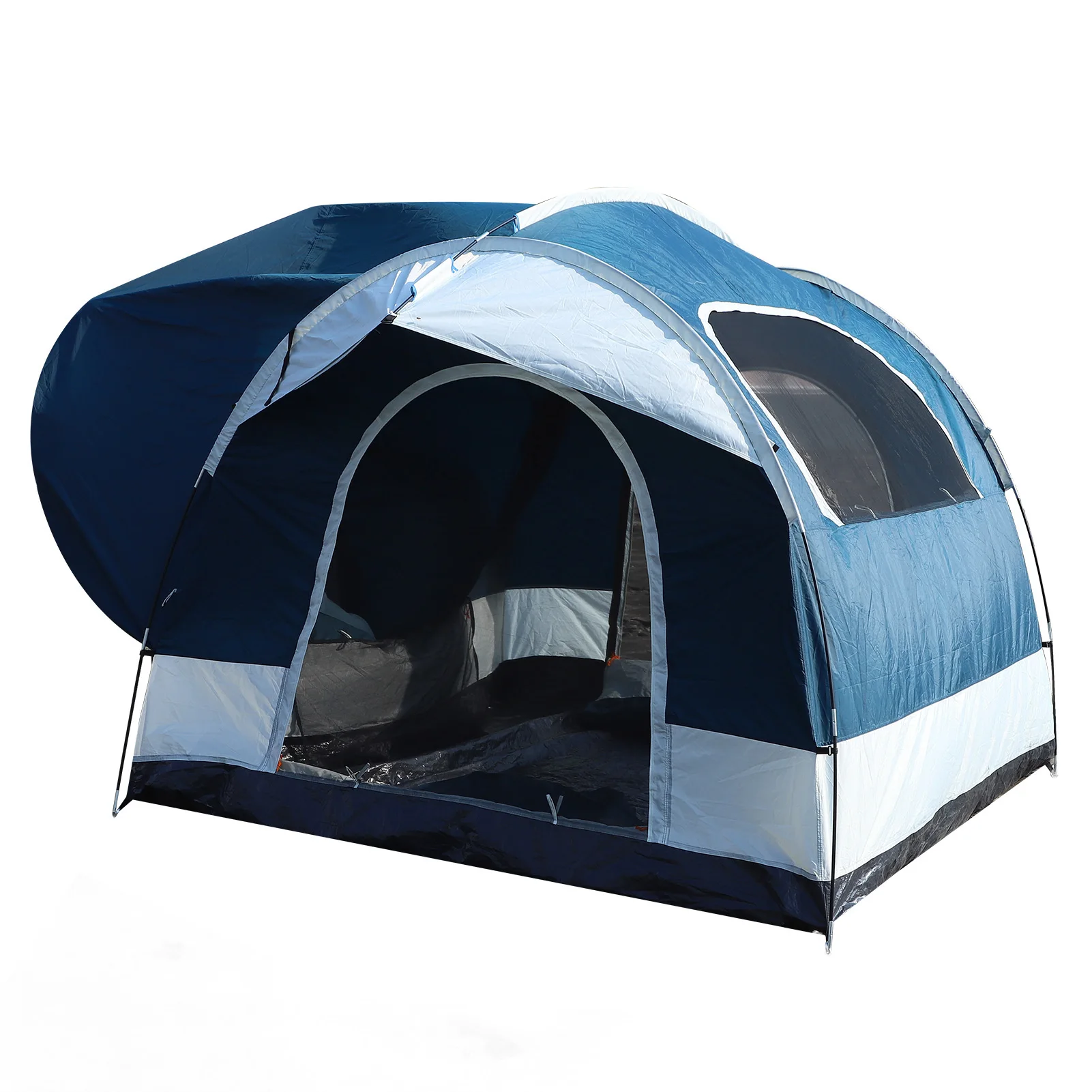 

3-4 People Tent 210D Oxford 250x250x200cm Car Tail Camping Tent Outdoor Double Layer Stormproof Car Tailgate Shade Awning Tent