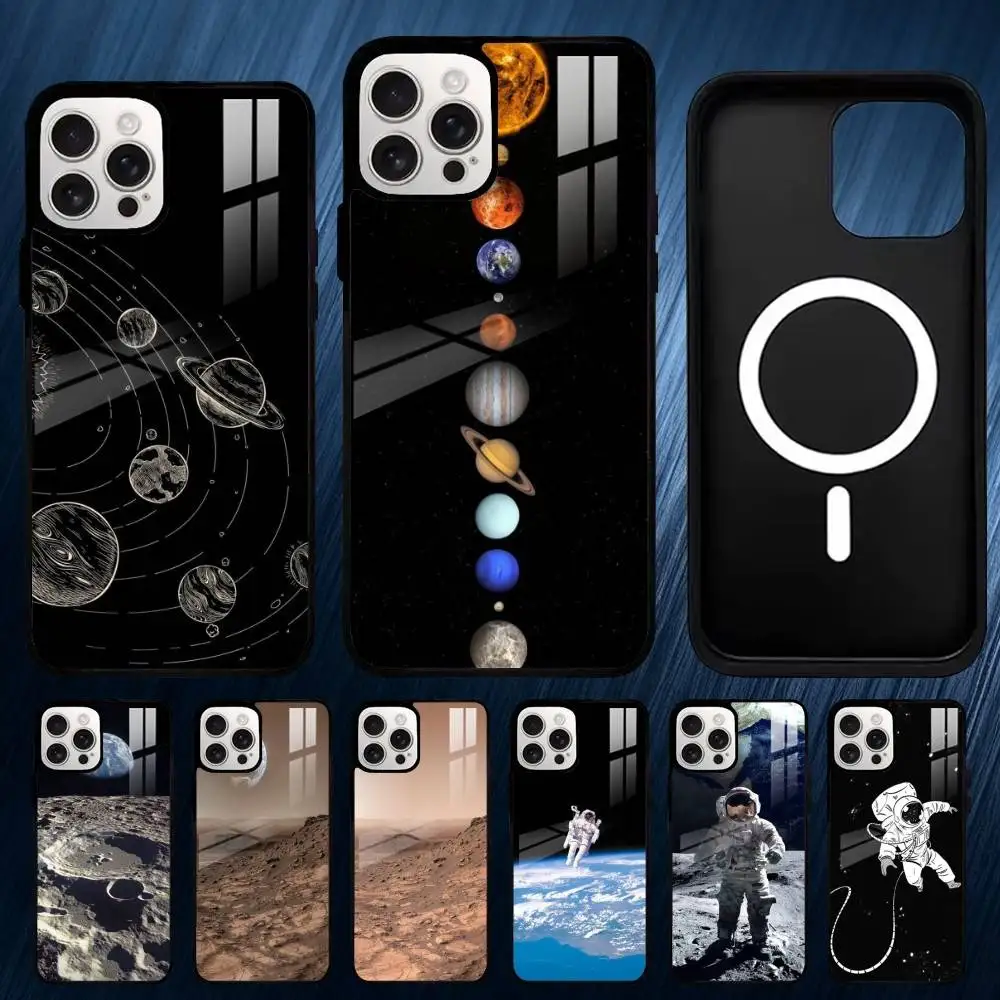 

Outer S-Space Phone Case For iPhone17,16,15,14,13,12,11,Plus,Pro,Max For Magsafe Wireless Charging cover