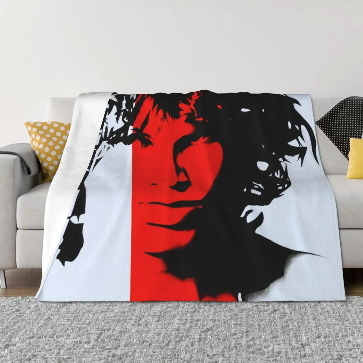 

Jim Morrison 3 Throw Blanket Soft Big Hair Luxury Throw Blankets