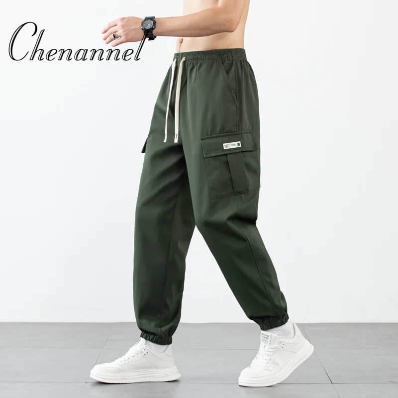 

Men's Spring Autumn American Street Retro Tapered Workwear Pants Casual Sporty Trendy Versatile Bottoms