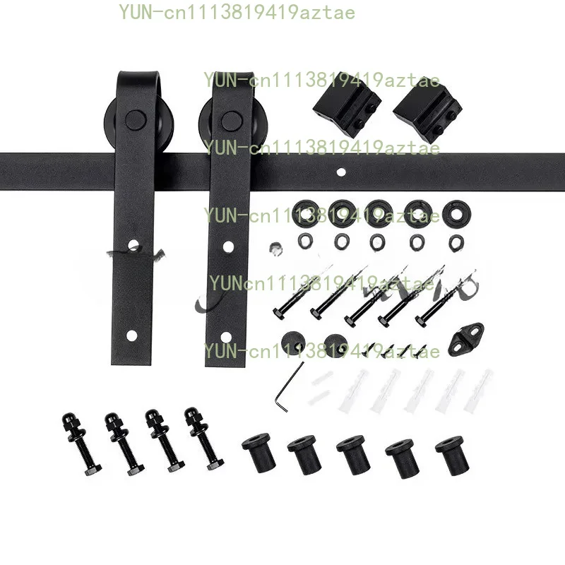 Sliding Barn Door Track Hanging Rail Carbon Steel Guide Rail Retro Sliding Door Wooden Door Home Slide Rail