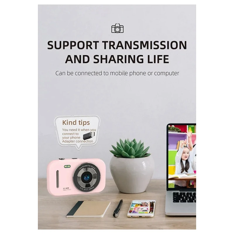 Meilleures offres nouveau H17 appareil Photo numérique pour enfants caméscope 1080P 48MP 16X Zoom numérique Autofocus photographie vidéo Photo enfants Cam