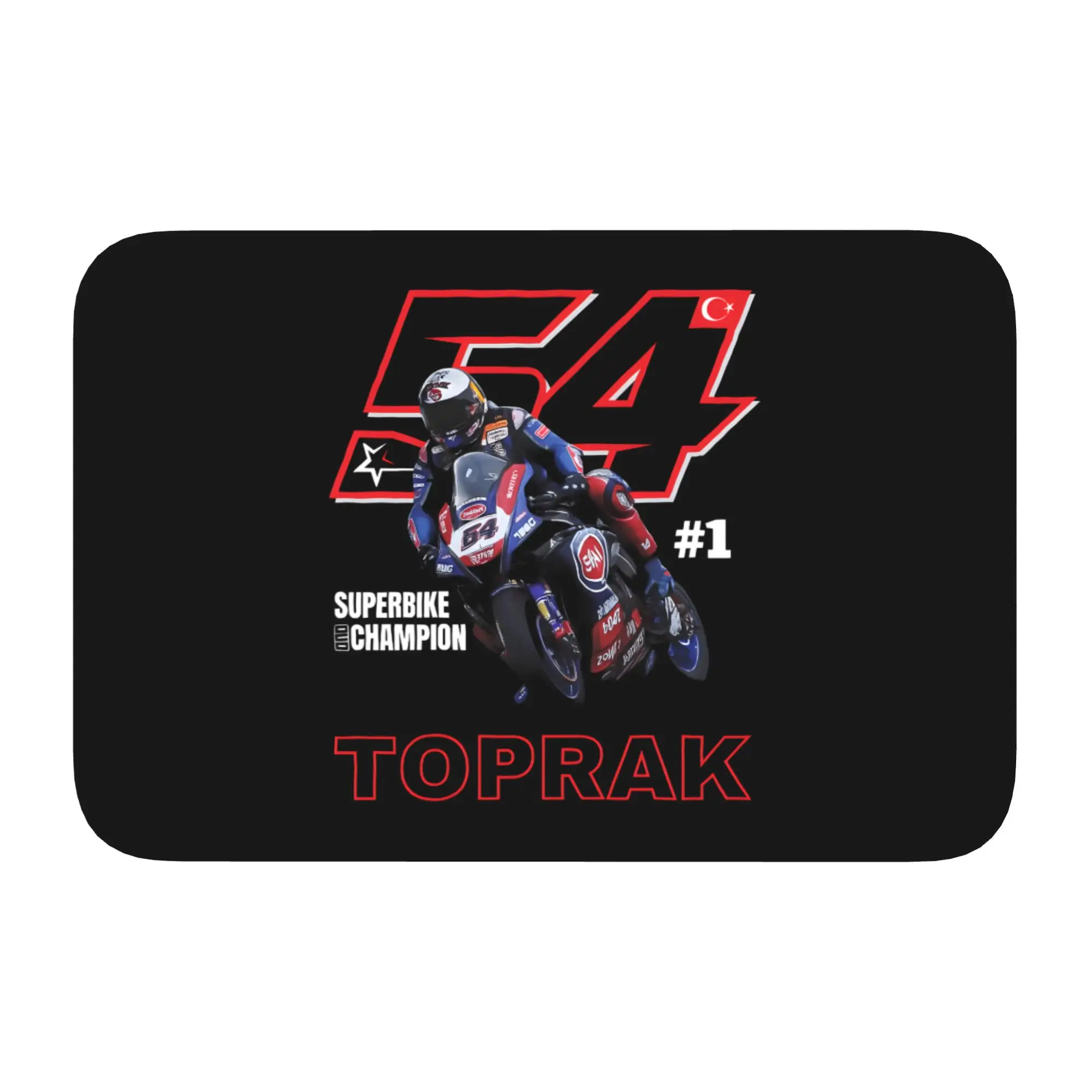 Turkish Motorcycle Toprak Razgatlioglu 54 Doormat Non-Slip Entrance Kitchen Bath Floor Door Mats Bedroom Balcony Carpet Rug