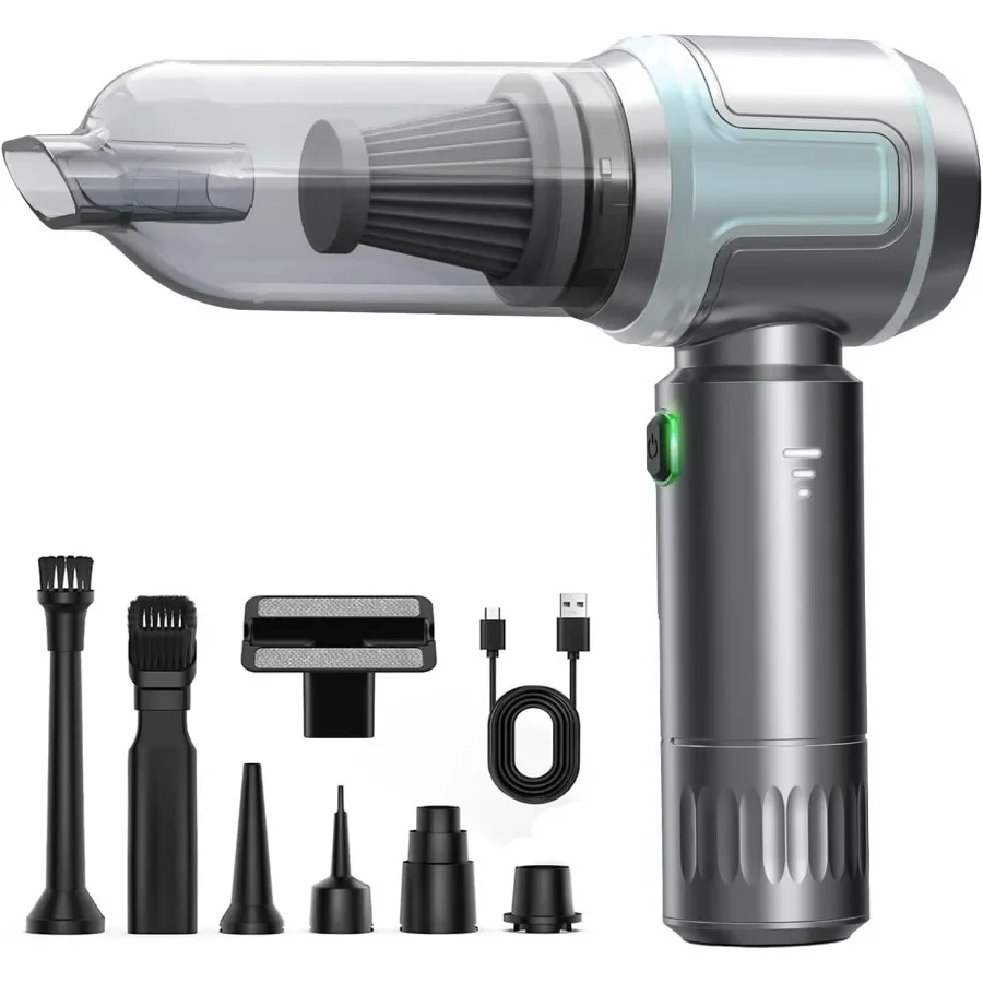 

Автомобильный пылесос, мини-пылесос высокой мощности 16000 PA, перезаряжаемый ручной пылесос 7 в 1, портативный беспроводной сжатый воздух