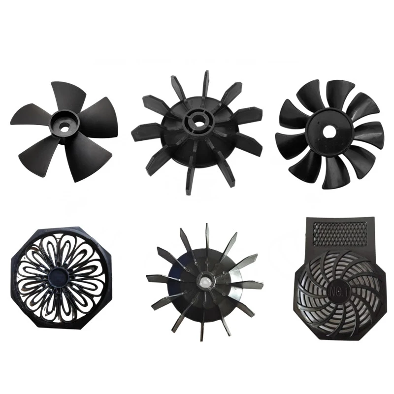 1pcs Oil-Free Air Compressor Fan Piston Air Pump Cooling Part Black Plastic Vanes Motor Fan Blade Oblique Leaf Heat Dissipation