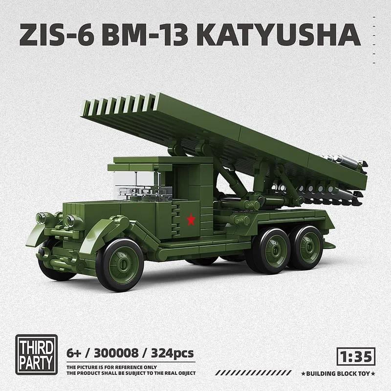 

Military World War II BM-13 Rocket Artillery Building Block Toy Collection Model Children For Christmas And Birthday Gifts