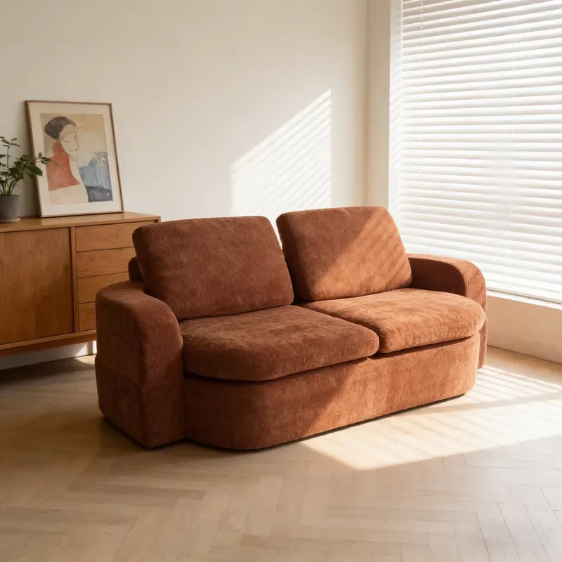 Creative Tufted Compressed Sofa Bed Wholesale Soft Modern Vacuum Living Room Sofa in a Box Compression Sponge Couches