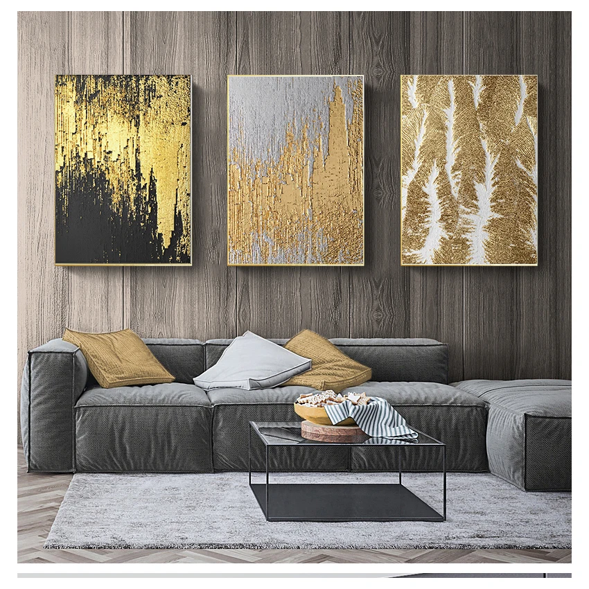 Wall Art Print Canvas Painting Decor Posters And Prints For Living Room Decoration Laeacco Gold-smelting Pictures