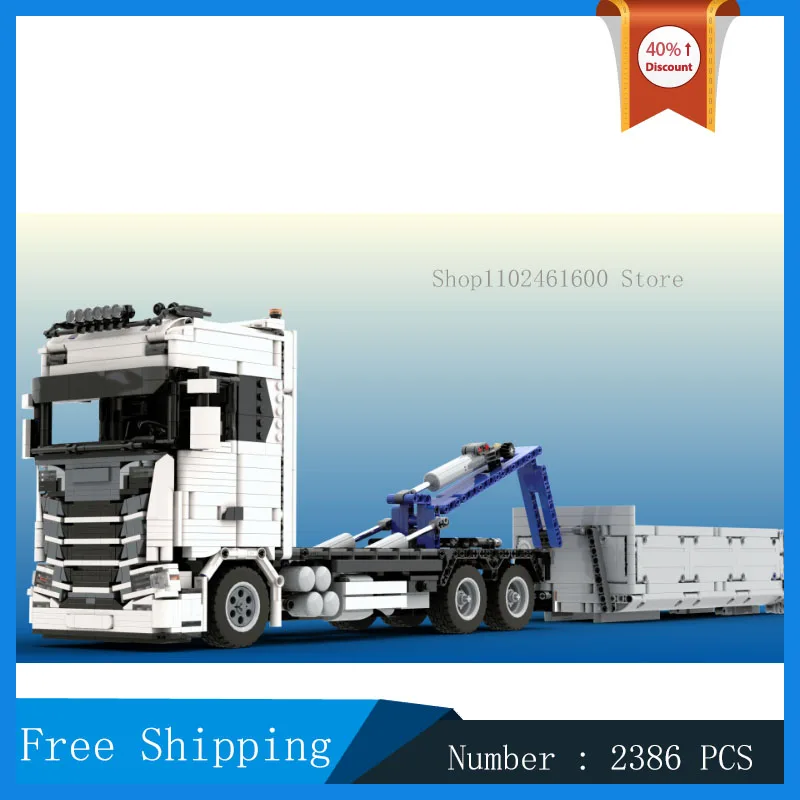 

MOC City Hookloader 1:21 Model Building Block Assembly Transport Vehicle Technology Truck Boy Collection Toy Birthday Gift