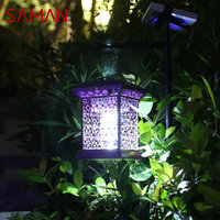 SAMAN Outdoor Solar Mosquito Killer Lamp LED Portable Lantern IP65 Insect Kill Lawn Lights for Garden Courtyard Decor