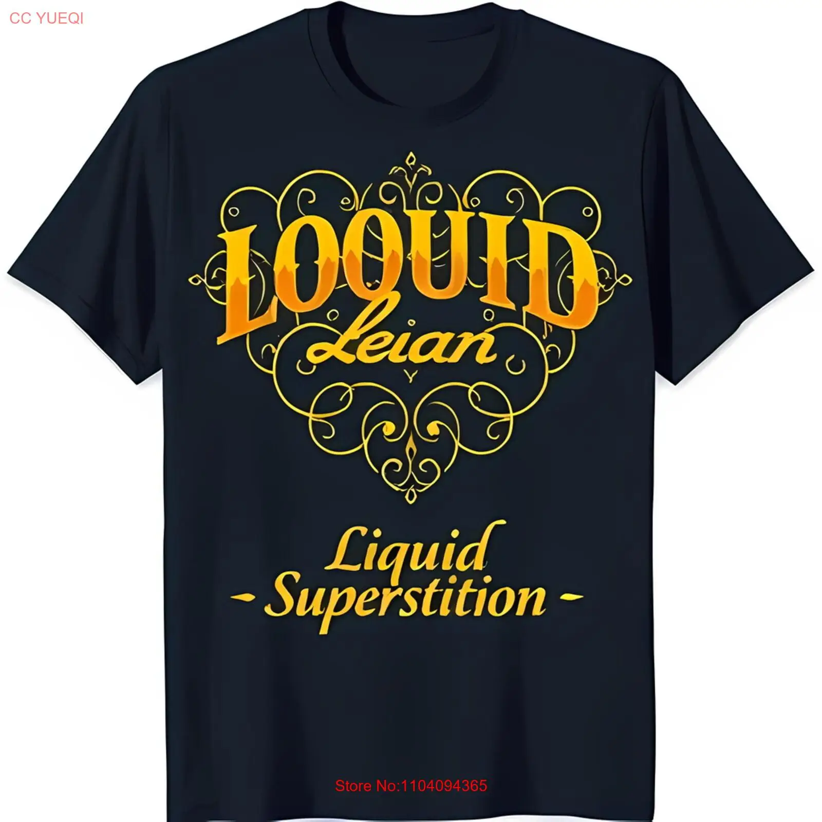 

Стильная черная футболка с дизайном «LOQUID Leian» и фразой «Суперстеция»