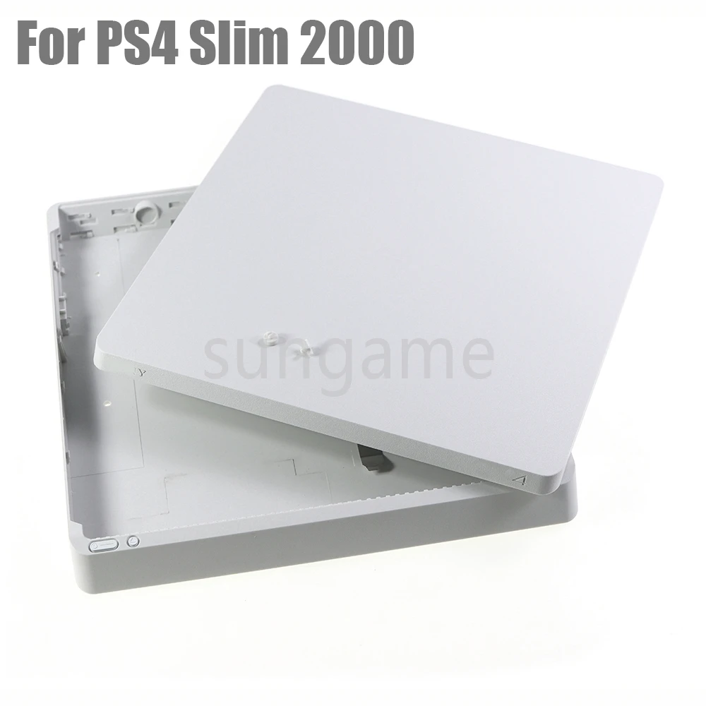 مجموعة واحدة كاملة لوحدة التحكم PS4 Slim 2000 باللون الأبيض مع الشعار