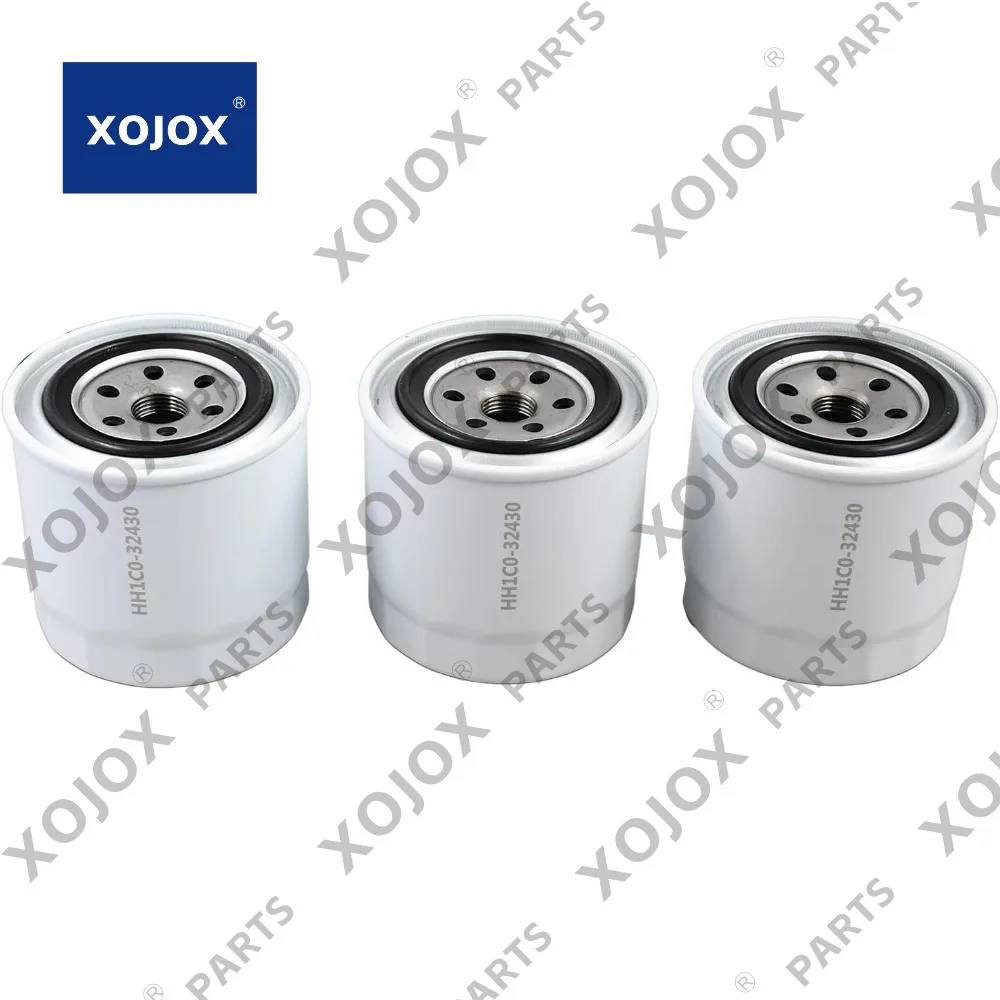 

xojox 3PCS Oil Filter HH1C0-32430 1C020-32430 for Kubota Loader SSV65 SSV75 SVL75 SVL90 SVL95 Excavator KX033-4