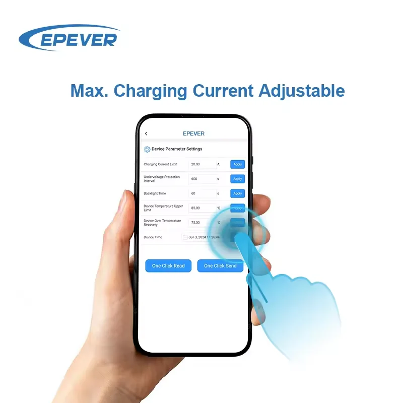 EPever XTRA3215N G3 30A MPPT Solar Charge Controller 12V24V Max PV 100V For Home Camper Street Light Solar System