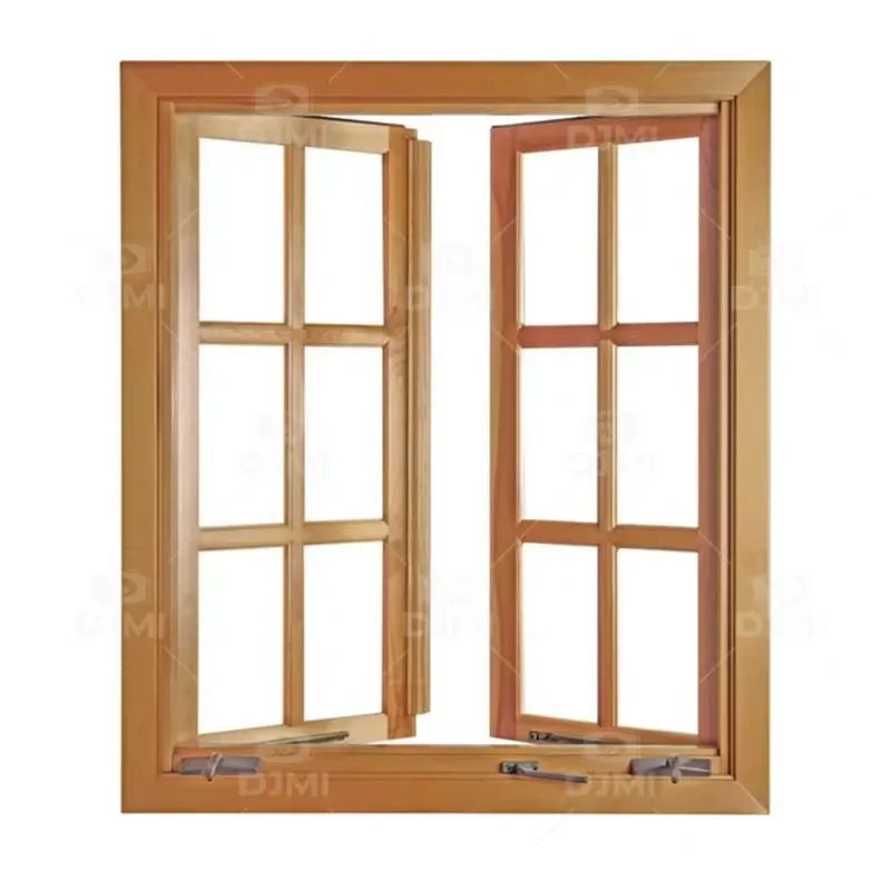 Miniature Double Glazed Wooden Window Model with Shutters for Dollhouse Furniture Decoration Craft Accessories DIY Scale