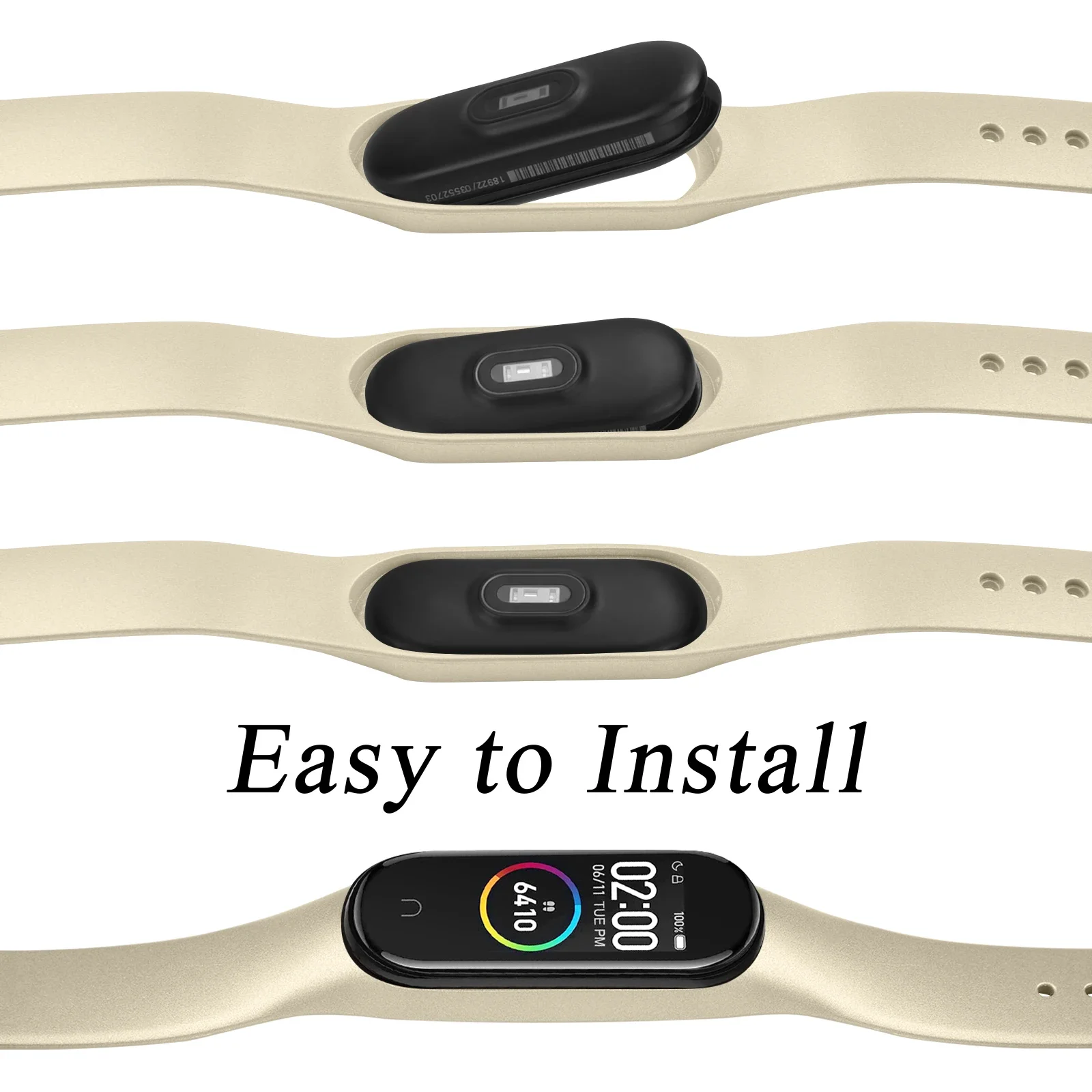 Strap for Mi Band 4 Silicone Watch Band Mi 6 Xiaomi 5 Rose-gold TPU Bracelet on Mi Band 3 Sport Wristband Smartwatch Accessories