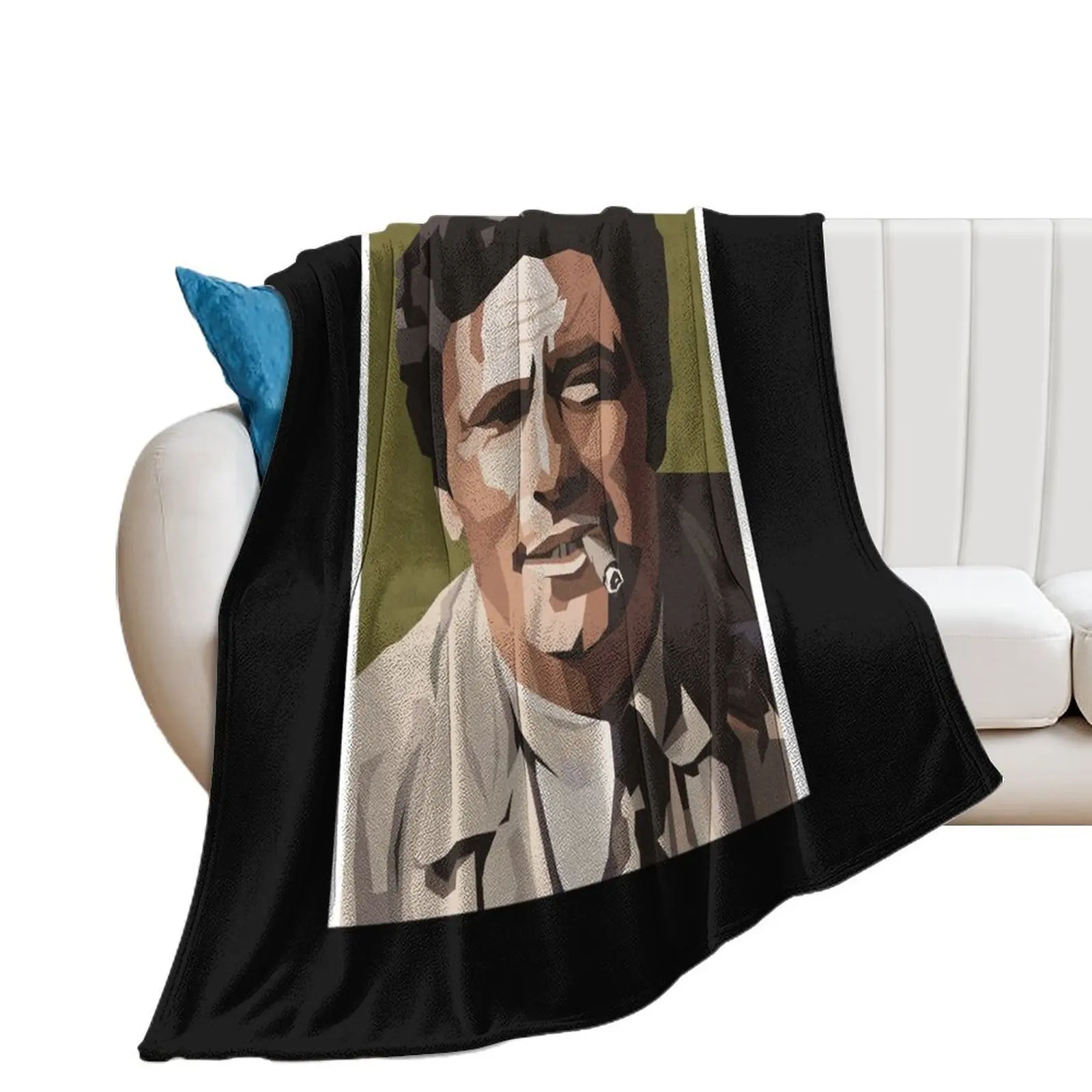 COLUMBO Graphic Throw Blanket decorative Nap Luxury Throw Blankets