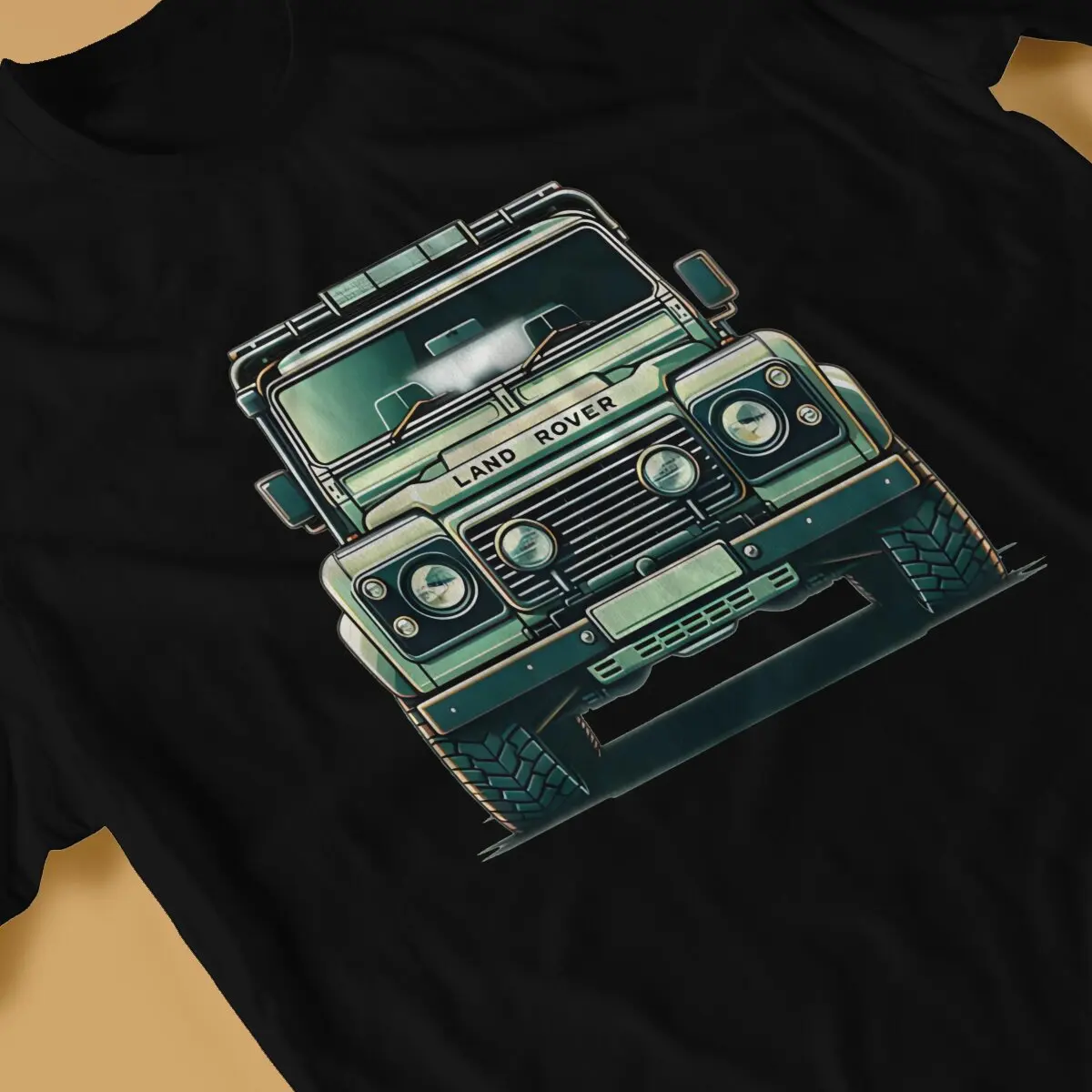 Racing Men T Shirt Land Rover Vintage Tees Short Sleeve Crew Neck T-Shirt Cotton New Arrival Clothing