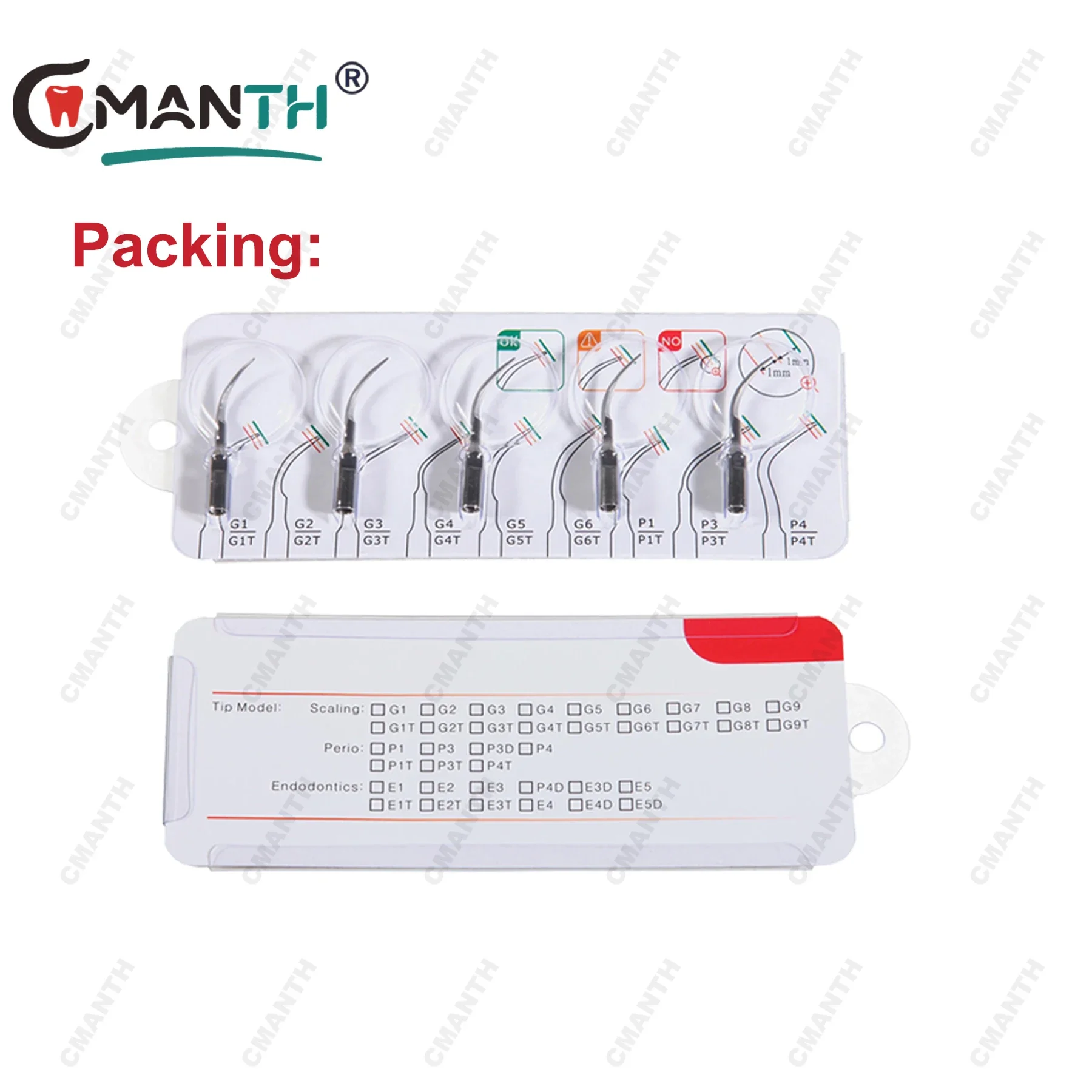 Dental Ultrasonic Scaler Tips Periodontic Tip Fit WOODPECKER EMS Mectron Ultrasonic Scaler Handpiece Dentistry Tools